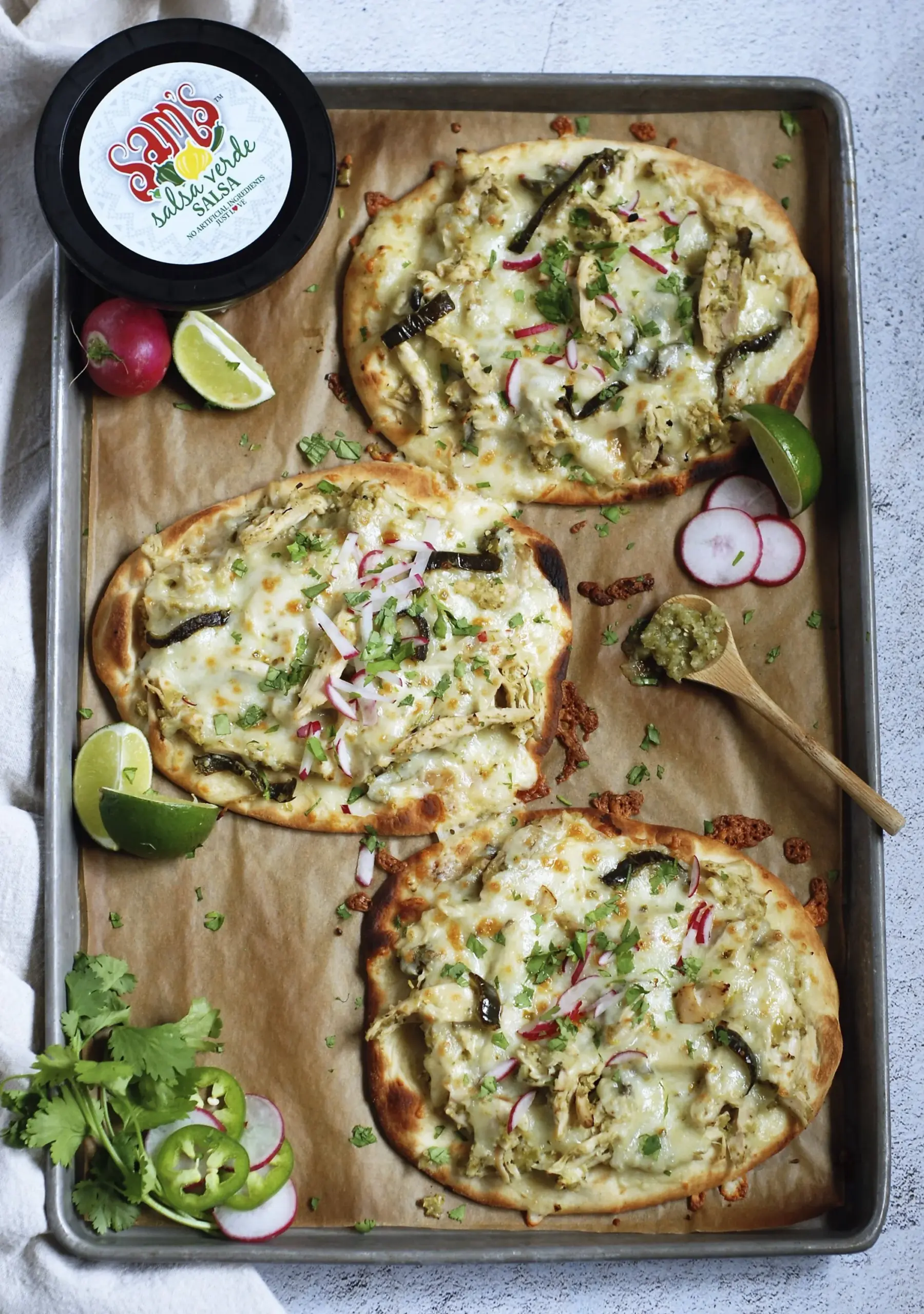 Chicken Posole Verde Pizza