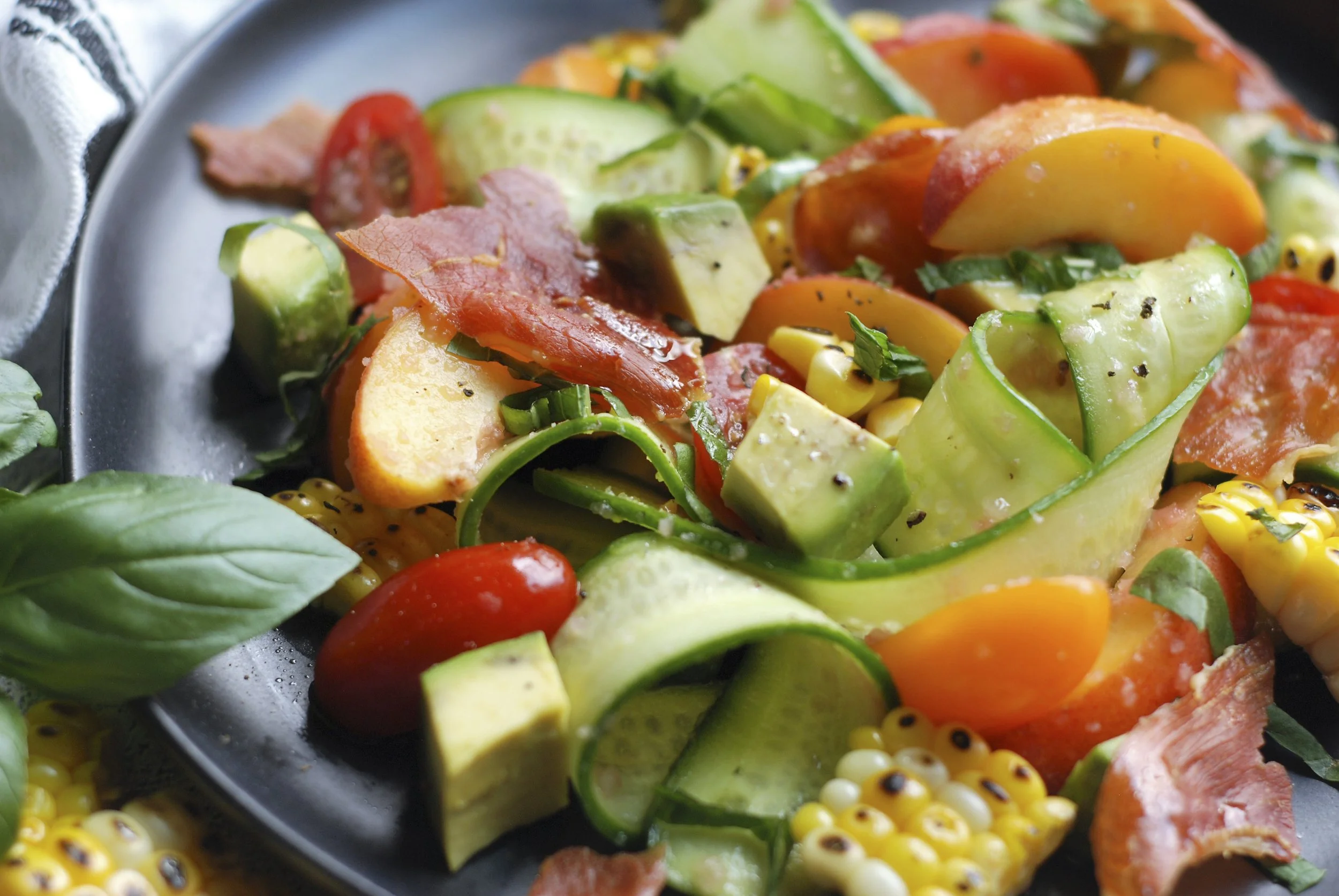 Watermelon Jicama Summer Salad with Crispy Prosciutto Chips