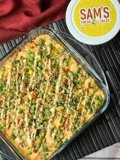 Hawaiian Mango Pineapple Salsa Sushi Bake