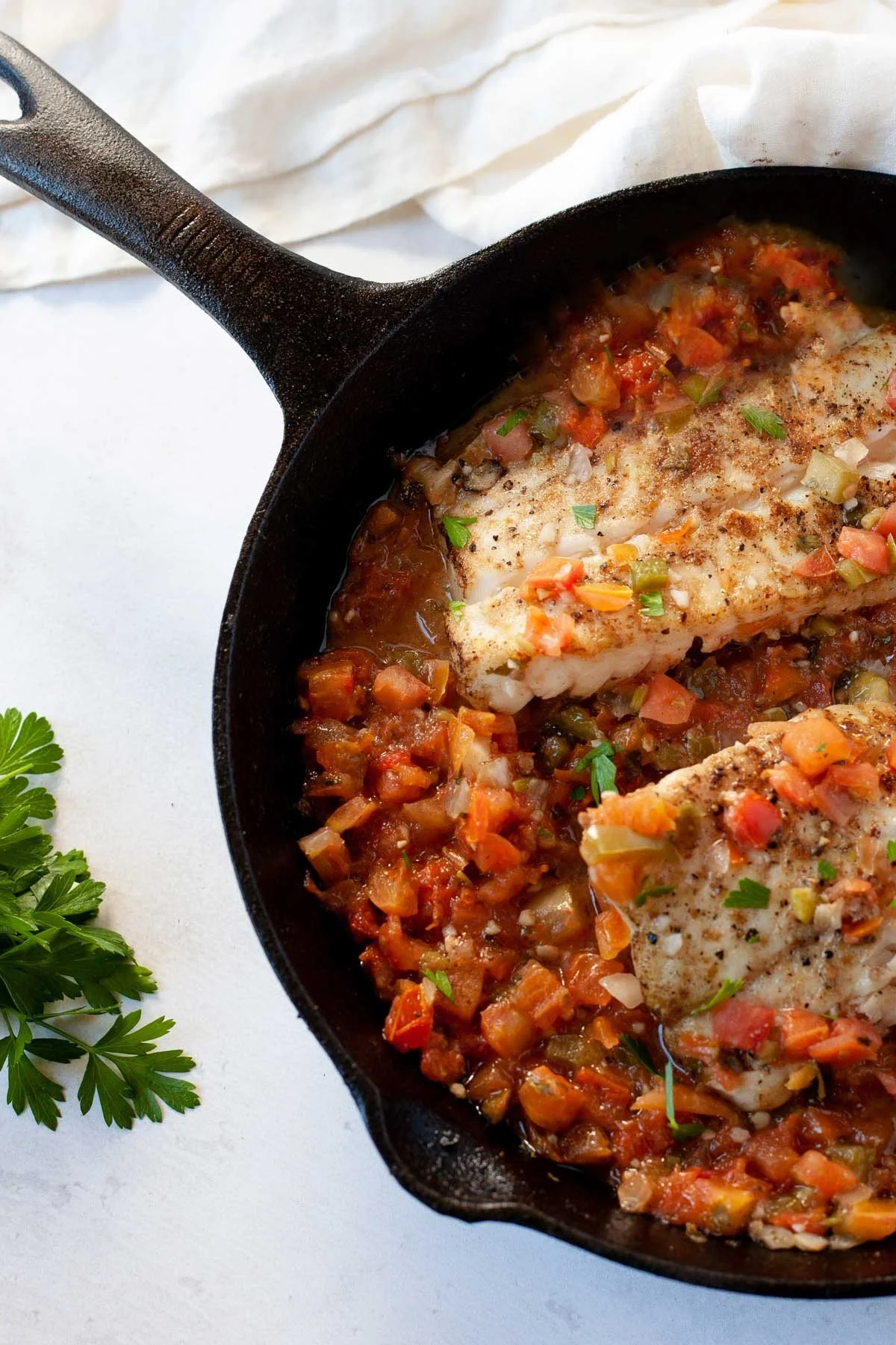 Pan Roasted Fish with Spicy Salsa