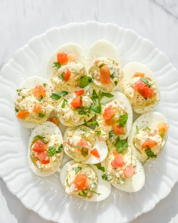 Salsa Deviled Eggs&nbsp;